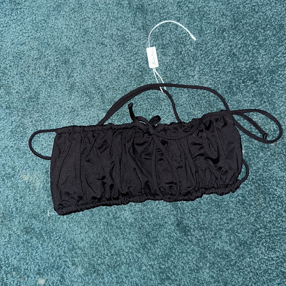 Strapless scrunchy Frankie bikini top